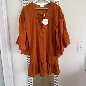 Storia Rust Textured Dress